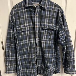 Carharrt Hubbard plaid flannel men’s XL blue button up long sleeve